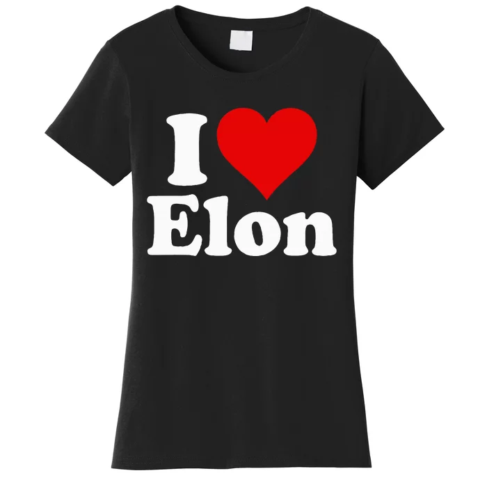 I Love Heart Elon North Carolina Women's T-Shirt