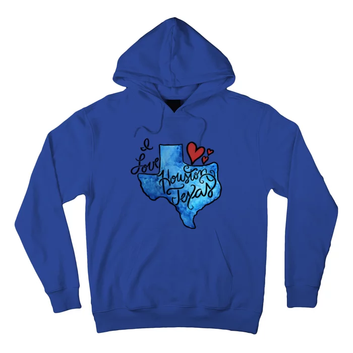 I Love Houston Texas Proud Texan Houstonian Gift Hoodie