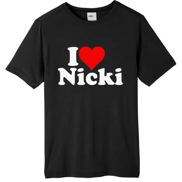 I Love Heart Nicki ChromaSoft Performance T-Shirt