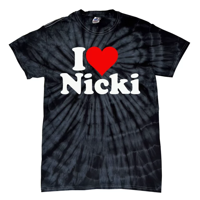 I Love Heart Nicki Tie-Dye T-Shirt