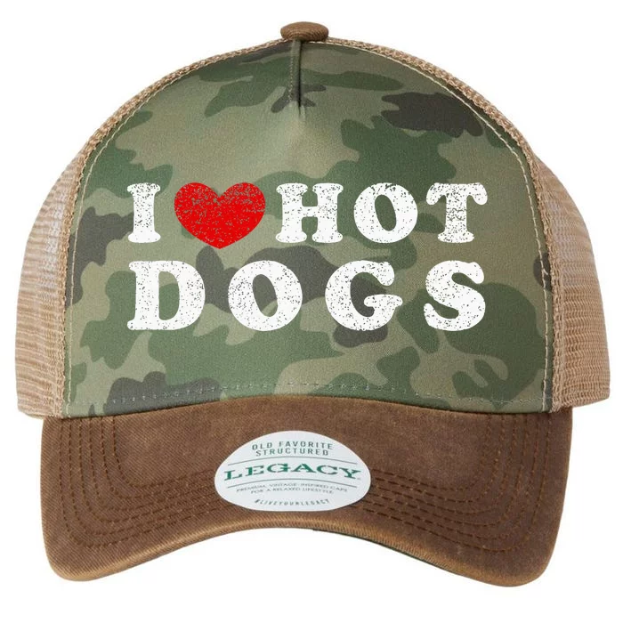 I Love Hot Dogs I Heart Hot Dogs Legacy Tie Dye Trucker Hat