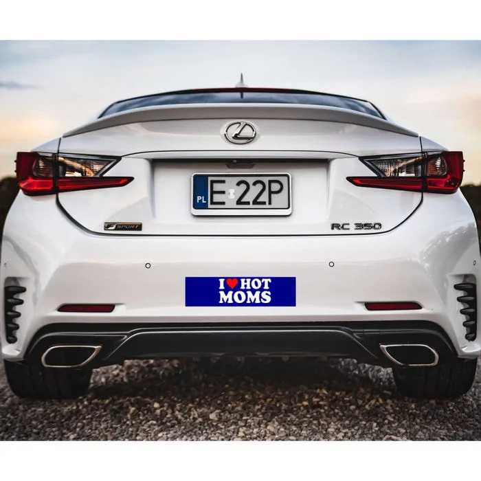 I Love Hot Moms I Heart Hot Moms Love Hot Moms Bumper Sticker