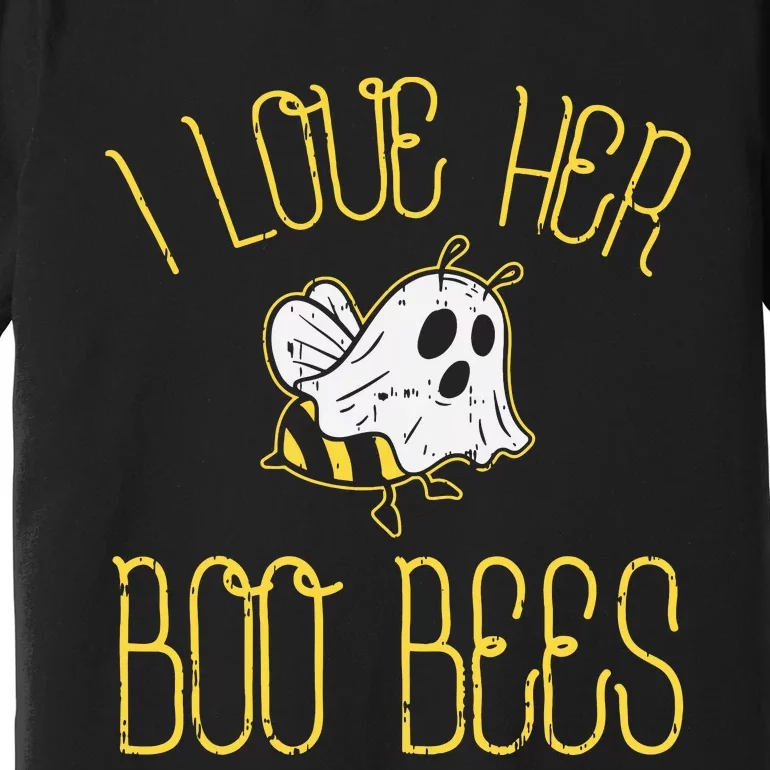 I Love Her Boo Bees Couples Halloween Adult Costume His Premium T-Shirt