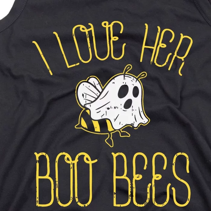 I Love Her Boo Bees Couples Halloween Adult Costume His Tank Top