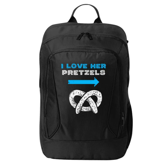 I Love Her Pretzels Matching Couple Oktoberfest Boyfriend City Backpack