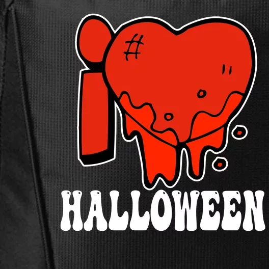 I Love Halloween Creepy Heart City Backpack