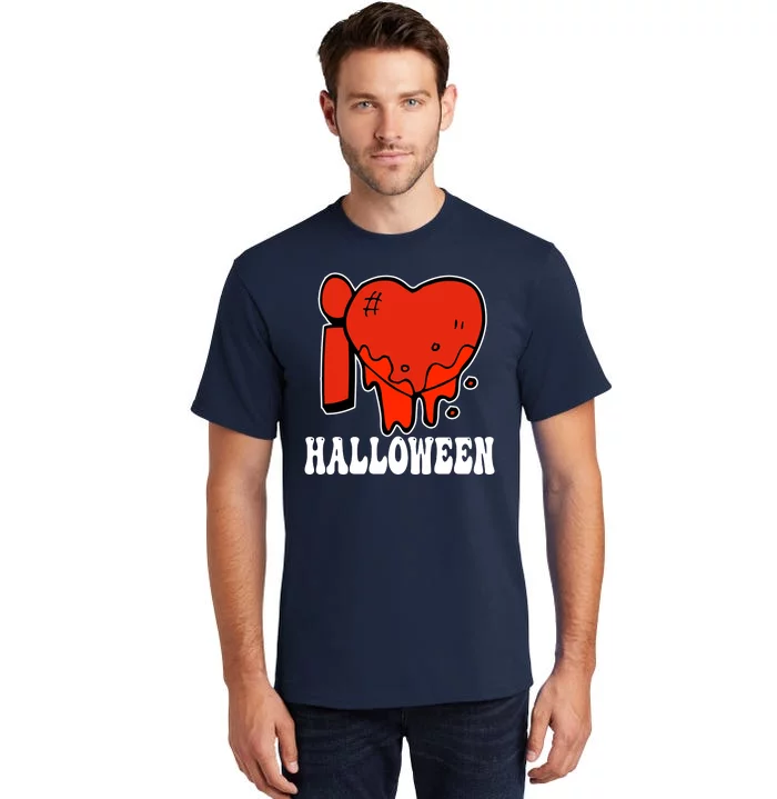 I Love Halloween Creepy Heart Tall T-Shirt