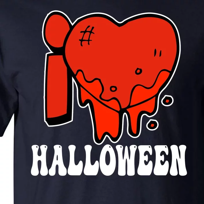 I Love Halloween Creepy Heart Tall T-Shirt