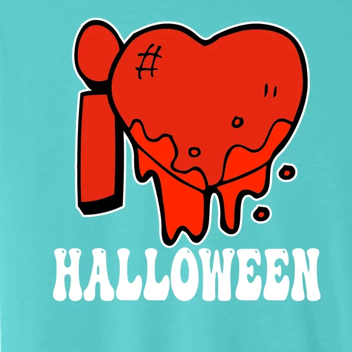 I Love Halloween Creepy Heart ChromaSoft Performance T-Shirt