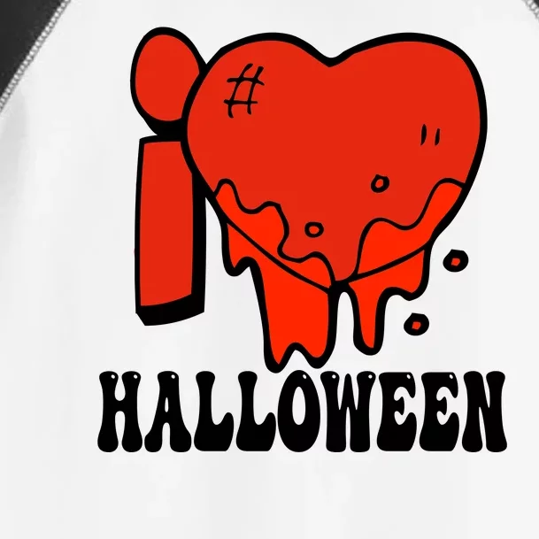 I Love Halloween Creepy Heart Toddler Fine Jersey T-Shirt