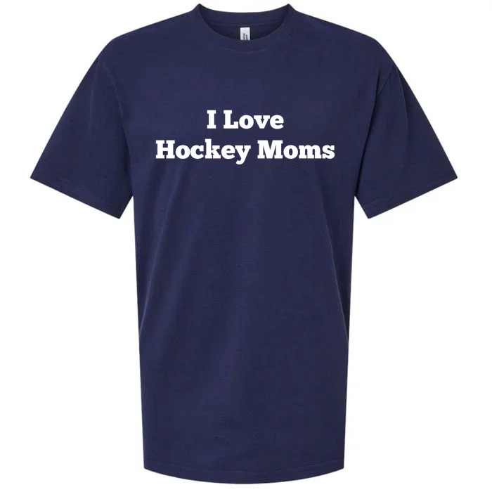 I Love Hockey Moms Gift Sueded Cloud Jersey T-Shirt