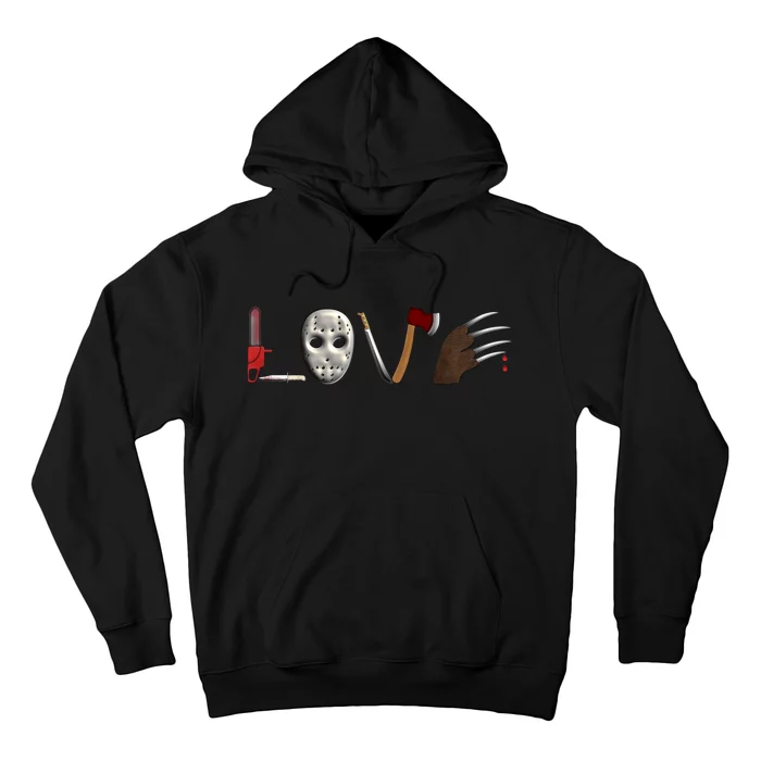 I Love Horror Movies Scary Movie Hoodie