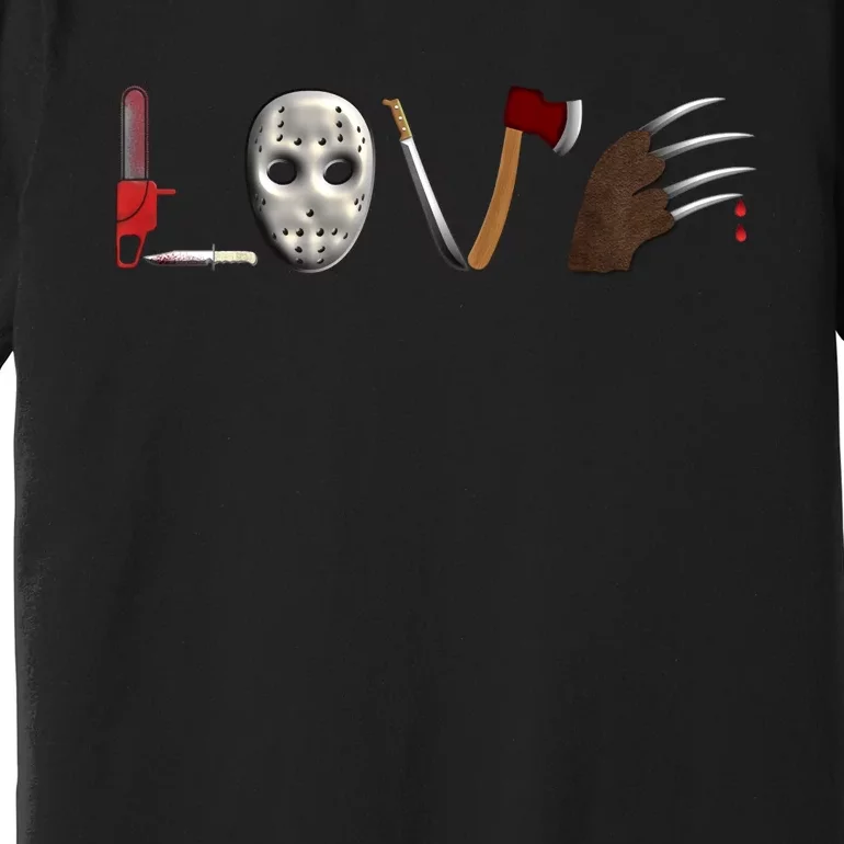 I Love Horror Movies Scary Movie Premium T-Shirt