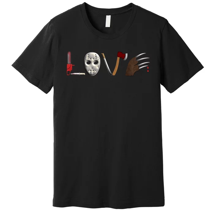 I Love Horror Movies Scary Movie Premium T-Shirt