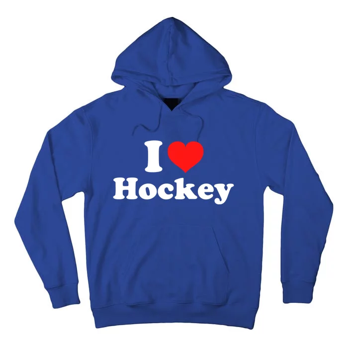 I Love Hockey Cute Gift Tall Hoodie