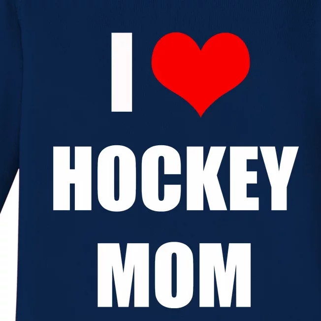 I Love Hockey Moms Cool Gift Baby Long Sleeve Bodysuit