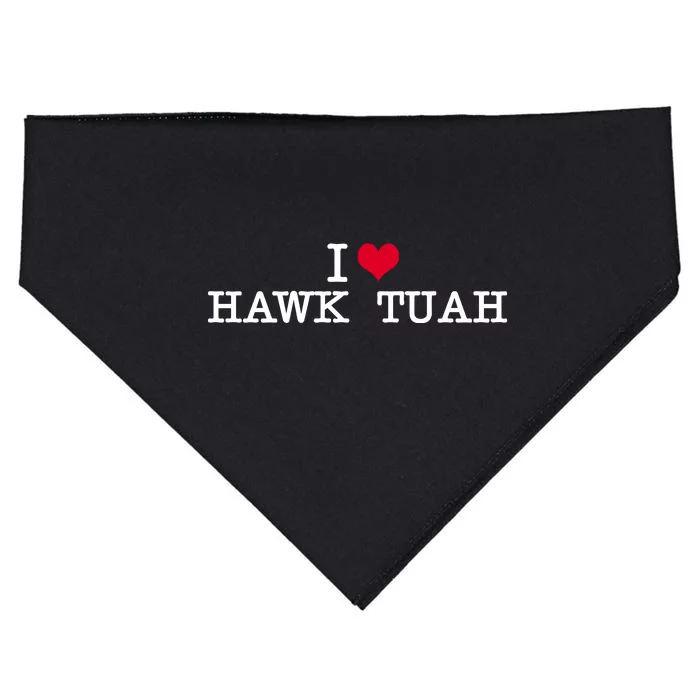 I Love Hawk Tuah USA-Made Doggie Bandana