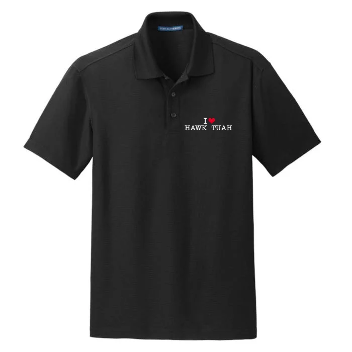 I Love Hawk Tuah Dry Zone Grid Performance Polo