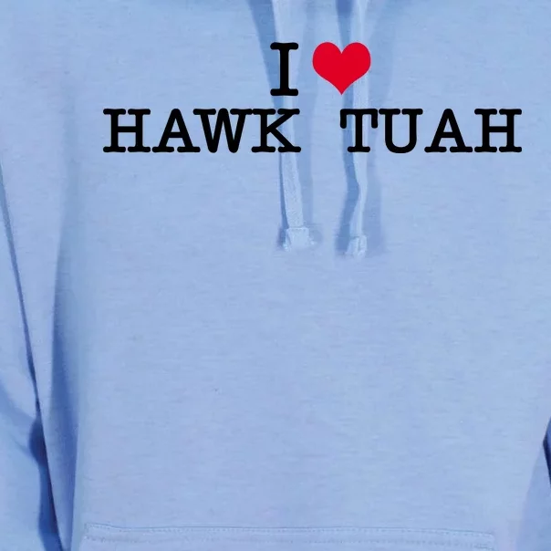 I Love Hawk Tuah Unisex Surf Hoodie