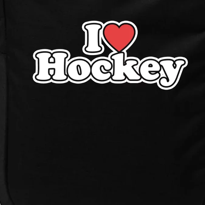 I Love Hockey Gift Impact Tech Backpack