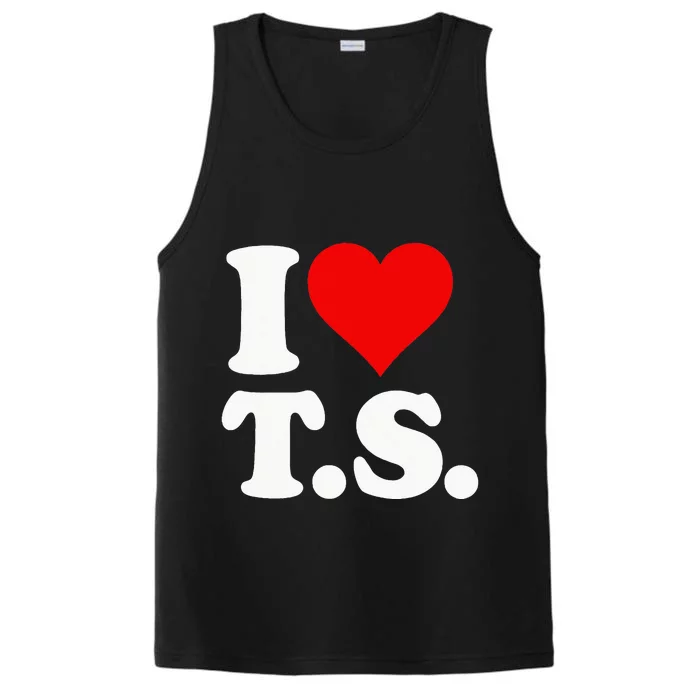 I LOVE HEART TS T S Performance Tank