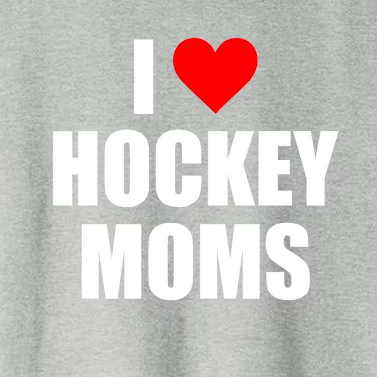 I Love Hockey Moms Cool Gift Women's Crop Top Tee