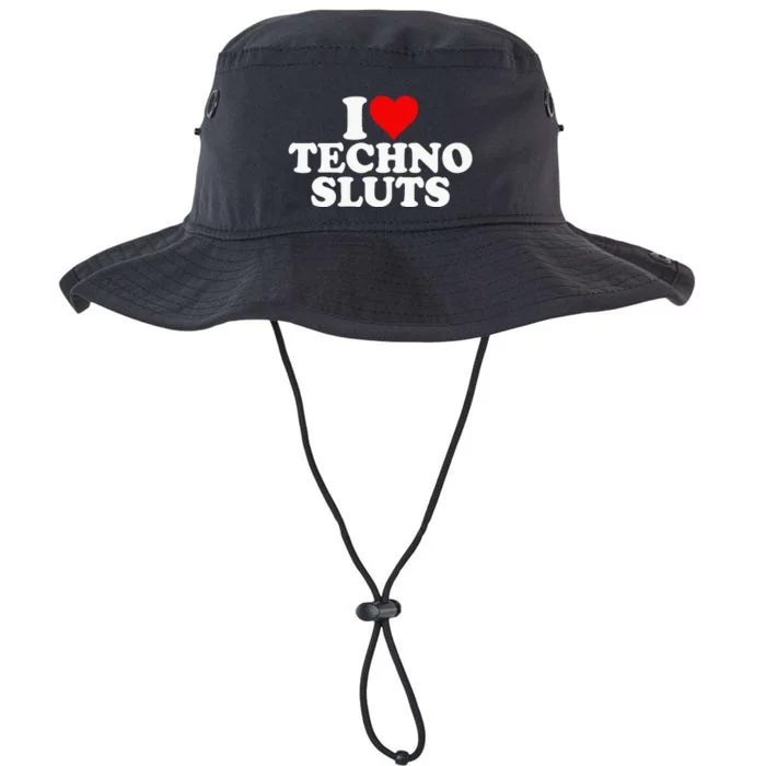 I Love Heart Techno Sluts Edm Music Legacy Cool Fit Booney Bucket Hat