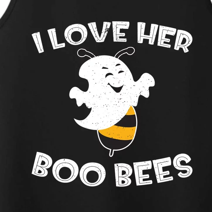 I Love Her Boo Bees Funny Gift Matching Halloween Costume Gift Funny Gift Performance Tank