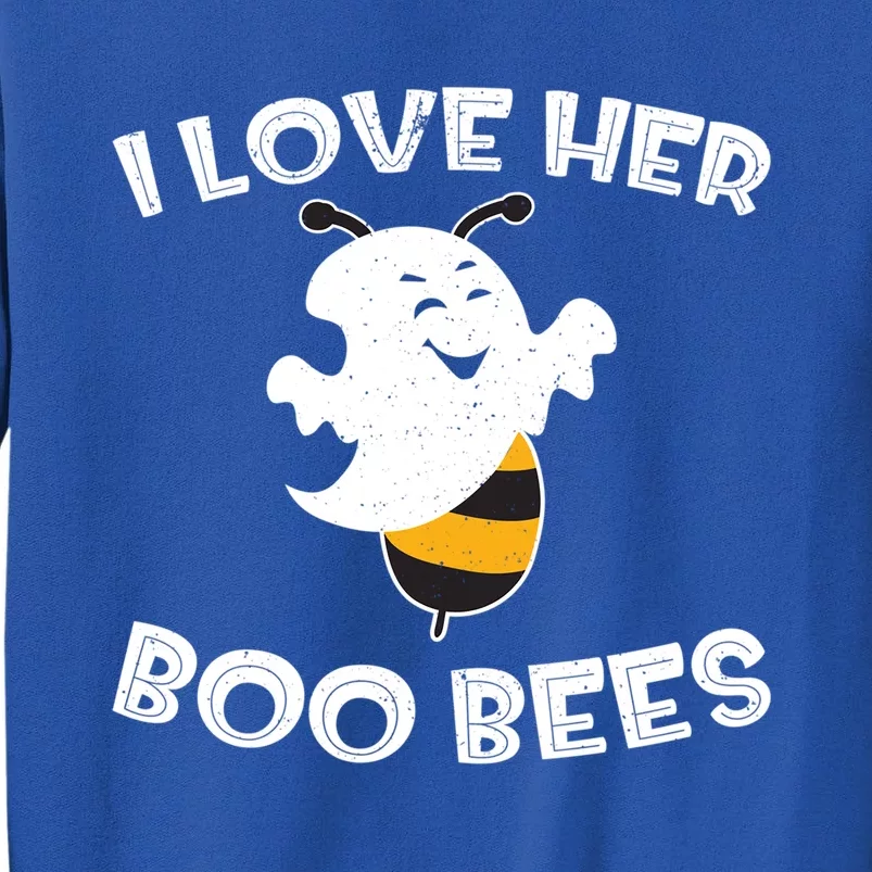 I Love Her Boo Bees Funny Gift Matching Halloween Costume Gift Funny Gift Sweatshirt