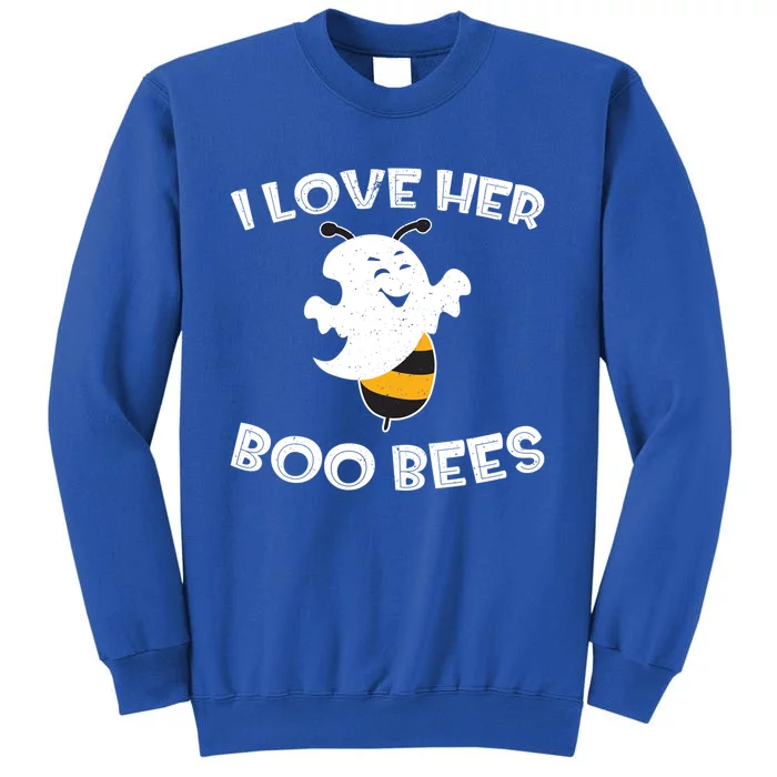 I Love Her Boo Bees Funny Gift Matching Halloween Costume Gift Funny Gift Sweatshirt