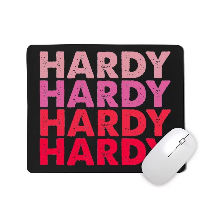 I Love H.A.R.D.Y Personalized Vintage Style Mousepad