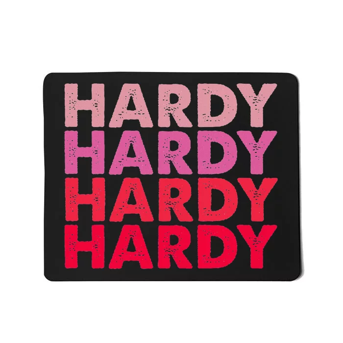 I Love H.A.R.D.Y Personalized Vintage Style Mousepad