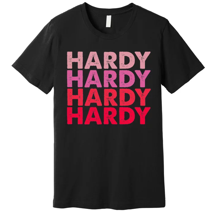 I Love H.A.R.D.Y Personalized Vintage Style Premium T-Shirt