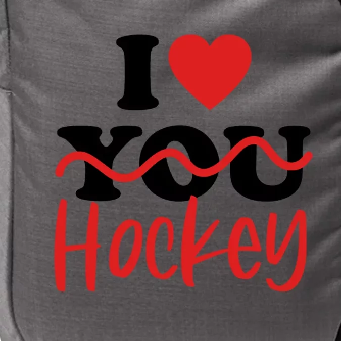 I Love Hockey Cool Gift Impact Tech Backpack