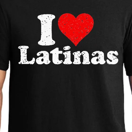 I Love Heart Latinas Girlfriend Pajama Set