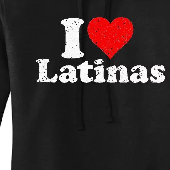 I Love Heart Latinas Girlfriend Women's Pullover Hoodie