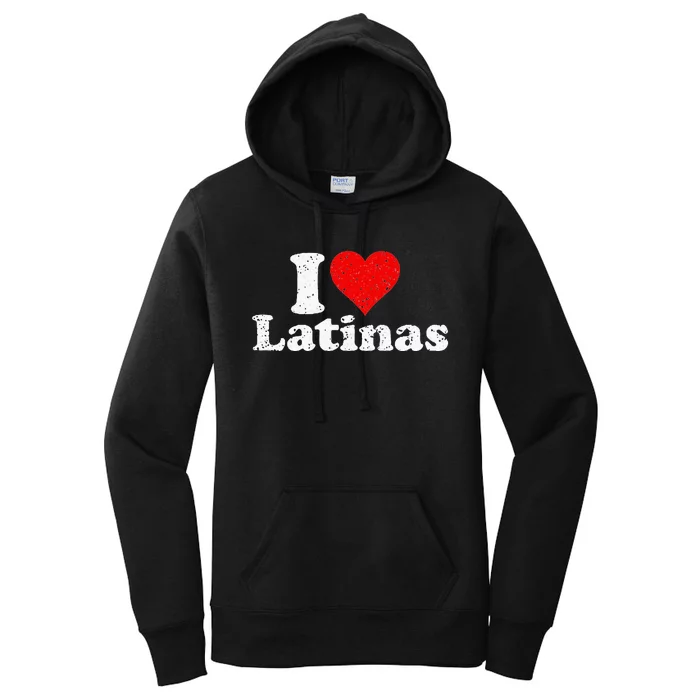 I Love Heart Latinas Girlfriend Women's Pullover Hoodie