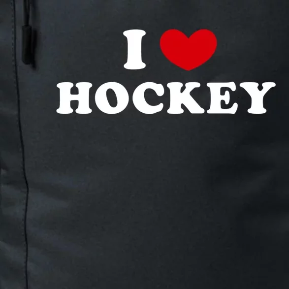 I Love Hockey I Heart Hockey Gift Daily Commute Backpack