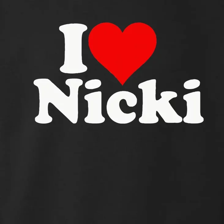 I Love Heart Nicki Toddler Hoodie