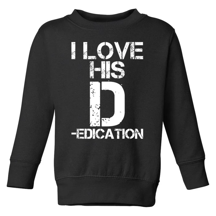 I Love Her P I Love His D Couples Matching Valentine's Day Toddler Sweatshirt