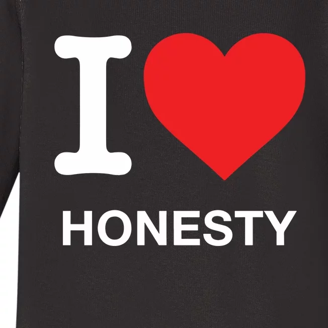 I Love Honesty Baby Long Sleeve Bodysuit