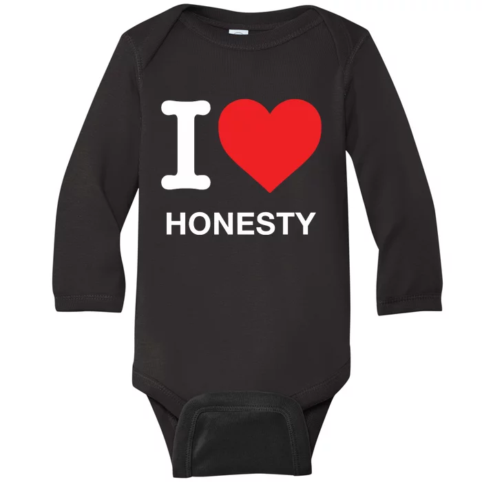 I Love Honesty Baby Long Sleeve Bodysuit