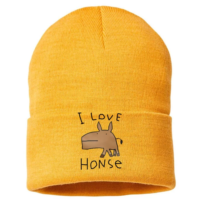 I Love Honse Sustainable Knit Beanie