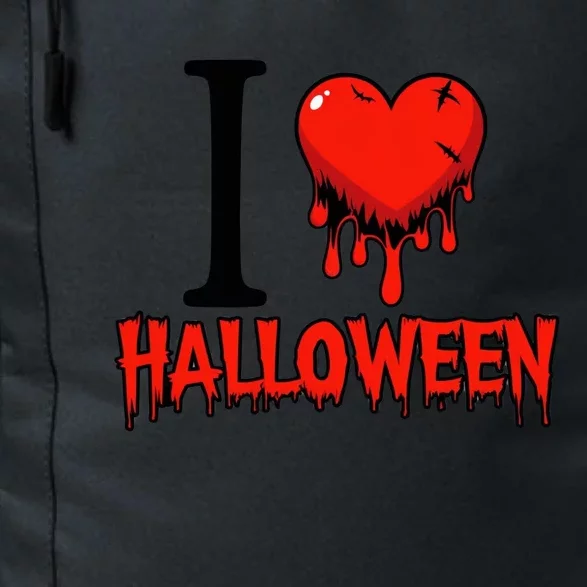 I Love Halloween Creepy Heart Retro Spooky Daily Commute Backpack