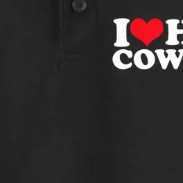 I Love Hot Cowboys I Heart Hot Cowboys Lover Gift Cowgirl Great Gift Dry Zone Grid Performance Polo