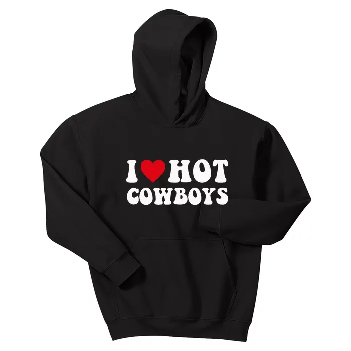 I Love Hot Cow I Heart Cow Funny Country Western Kids Hoodie