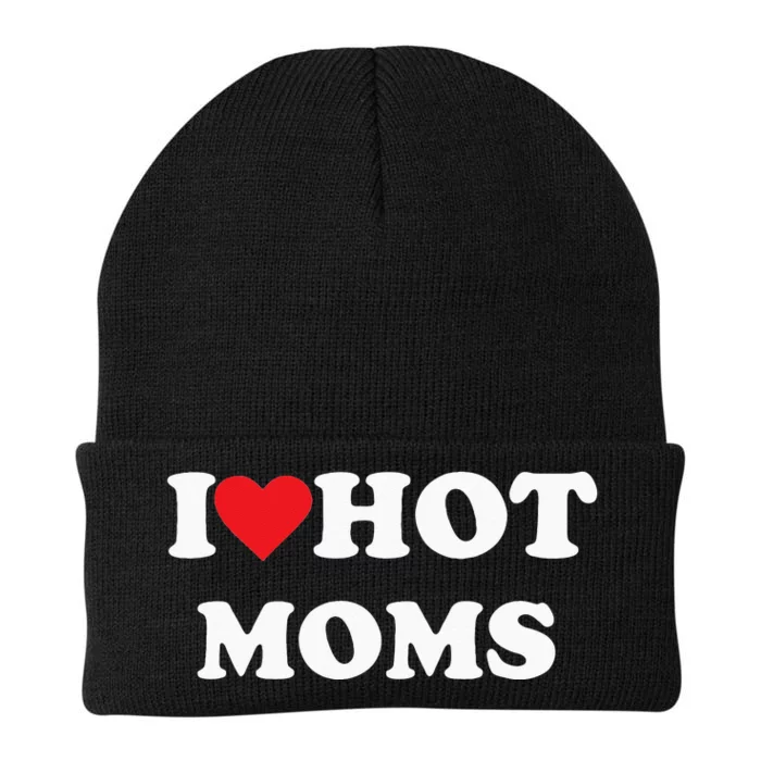 I Love Hot Moms Knit Cap Winter Beanie