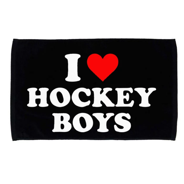 I Love Hockey Microfiber Hand Towel