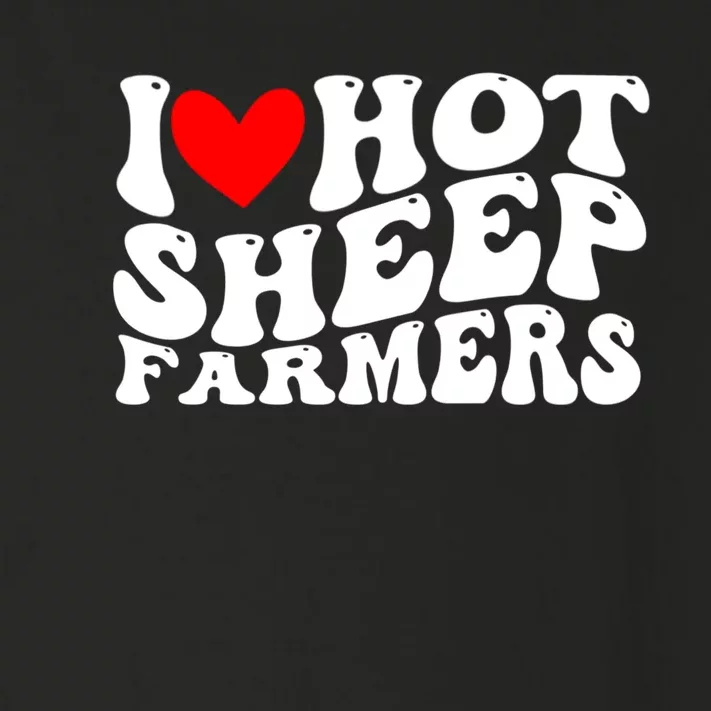 I Love Hot Shep Farmers Heart Husband Boyfriend Cowboy Toddler Long Sleeve Shirt