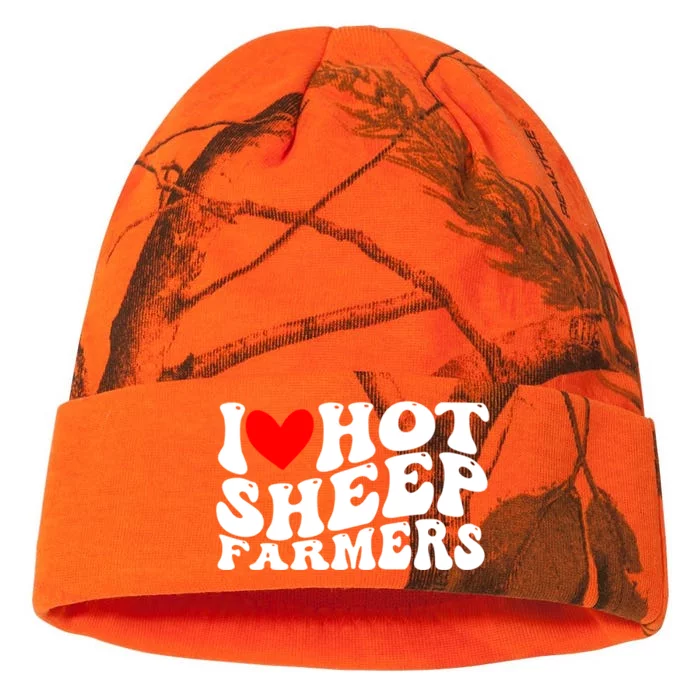 I Love Hot Shep Farmers Heart Husband Boyfriend Cowboy Kati - 12in Camo Beanie